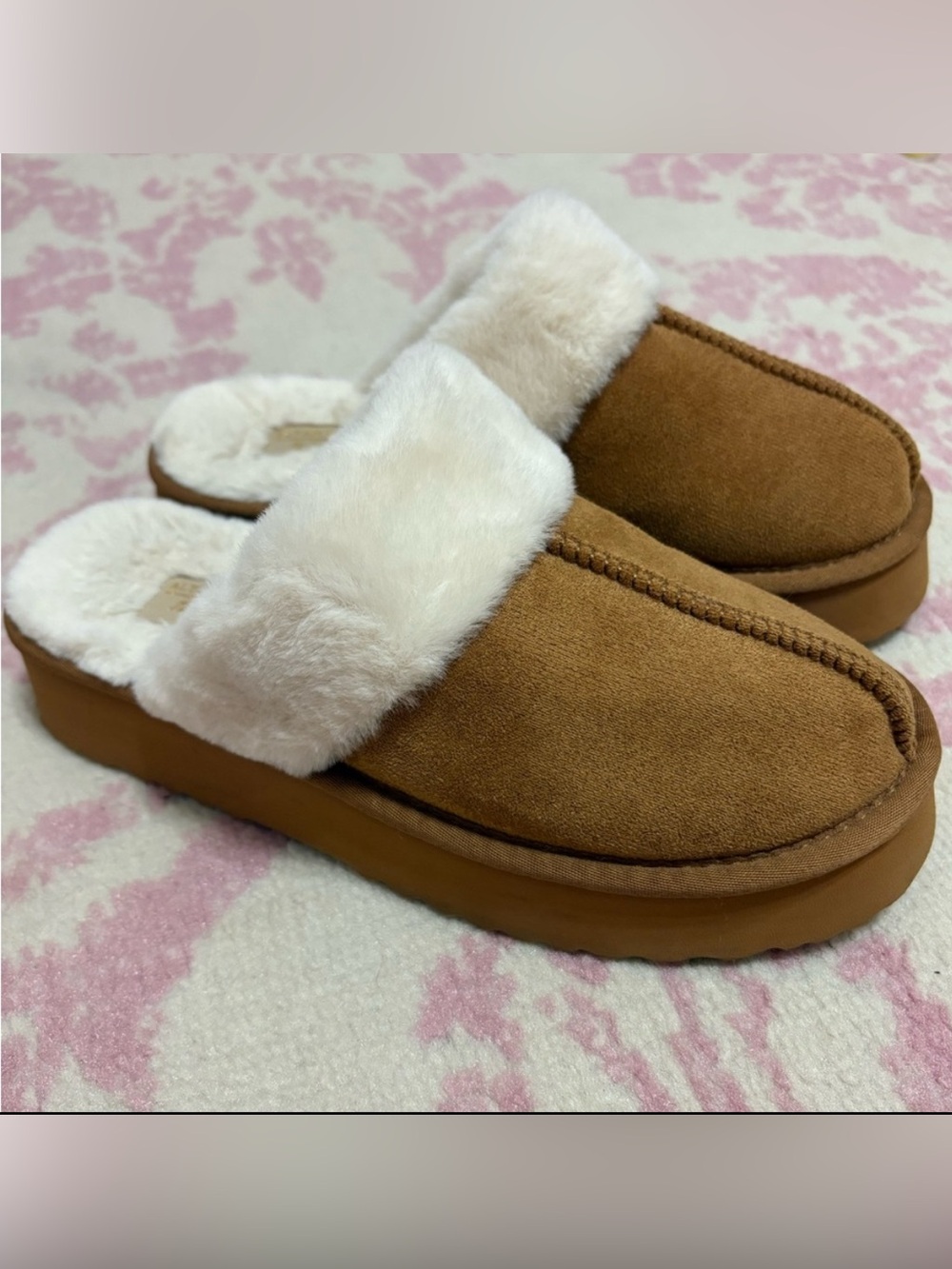 Altar’d State Matisse Mammoth Plush Platform Slip On Shoes/Slippers Women’s 7
